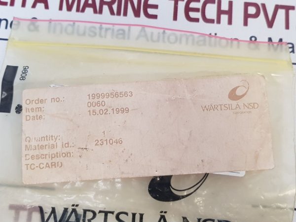 WARTSILA NSD PPL 81824 C4 -CARD