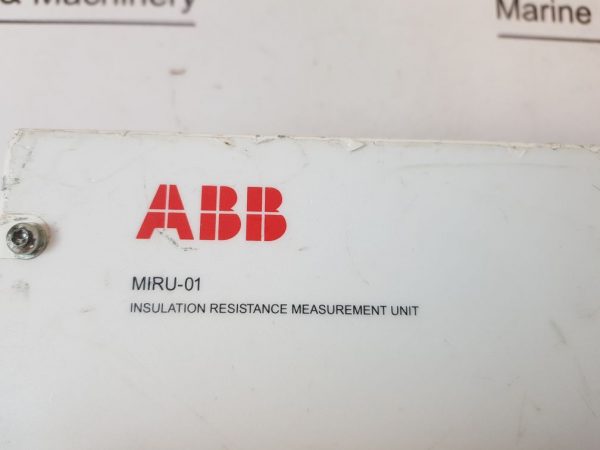 ABB MIRU-01 INSULATION RESISTANCE MEASUREMENT UNIT