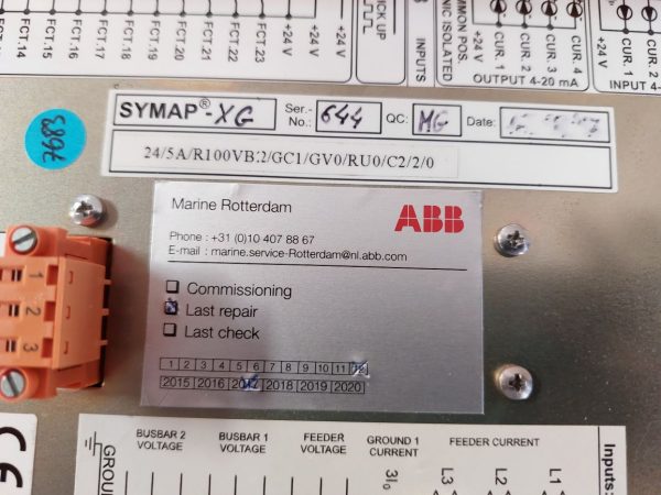 ABB SYMAP-XG MULTIFUNCTIONAL CONTROL DIGITAL PROTECTION MONITOR