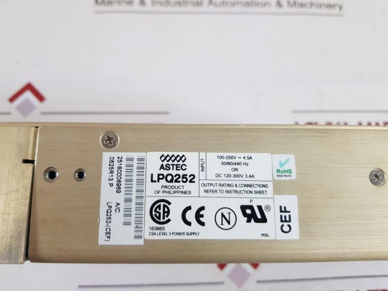 SIEMENS ASTEC LPQ252 POWER SUPPLY Aeliya Marine