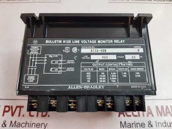 ALLEN-BRADLEY 813S-V0B LINE VOLTAGE MONITOR RELAY