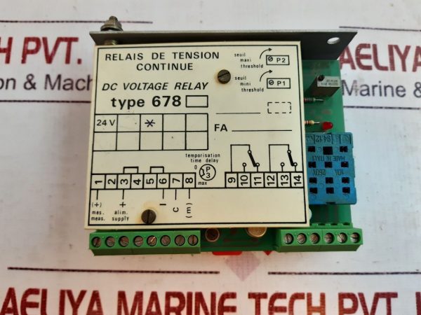 AUTOMATISMES ENERGIE ELECTRONIQUE SYSTEMES 678 RELAY
