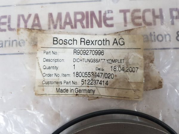 BOSCH REXROTH 60-80-7/5.5 PUMP RUBBER OIL SEAL KIT