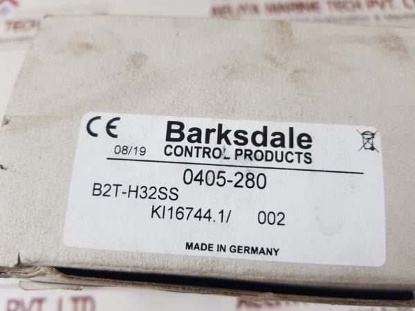 BARKSDALE B2T-H32SS PRESSURE SWITCH 0405-280