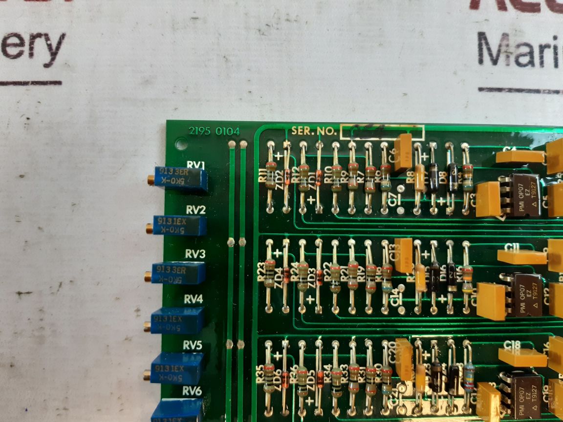 BROWN BROTHER 2195 0104 PCB ASSY OUTPUT INTERFACE