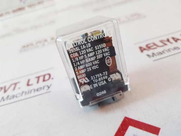 DELTROL CONTROLS 265SL 1A-1B RELAY PT-182