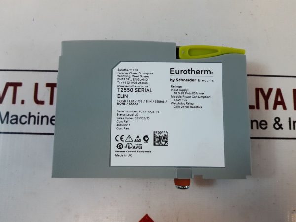 EUROTHERM SCHNEIDER ELECTRIC PAC T2550