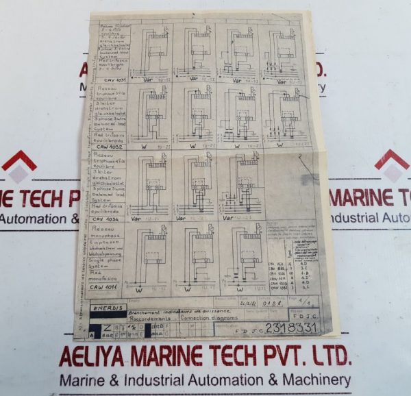 ENERTEC CAW 1032 TNE 3/4 FILS ADDITIONAL BOX T82