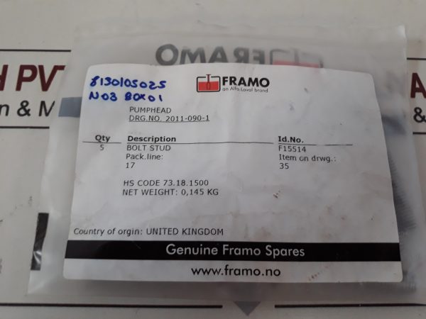 FRAMO F15514 BOLT STUD