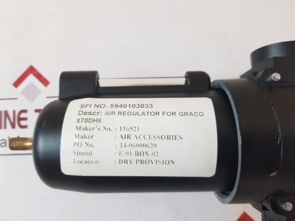 GRACO 116521 AIR REGULATOR FOR GRACO X70DH6