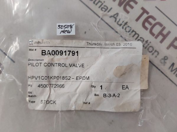 HYDRECO C9634115533 PILOT CONTROL VALVE