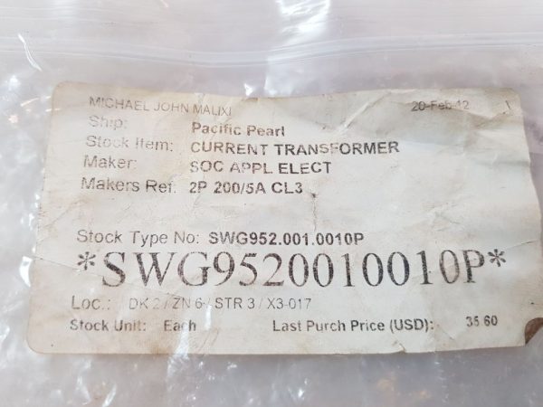 IME TAIG50C200 CURRENT TRANSFORMER