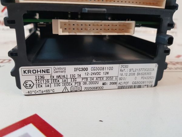 KROHNE CG30081100 ELECTRONIC CARD FOR FLOW TRANSMITTER OPTIFLUX 4300