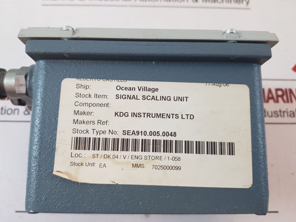 KDG Kdg instruments Séries 8350 Signal Mise À L'Échelle Unité 