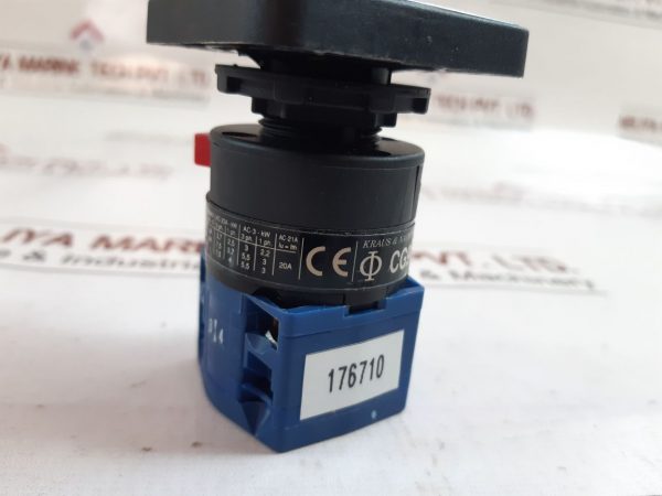 KRAUS & NAIMER CG9 POSITION SELECTOR SWITCH