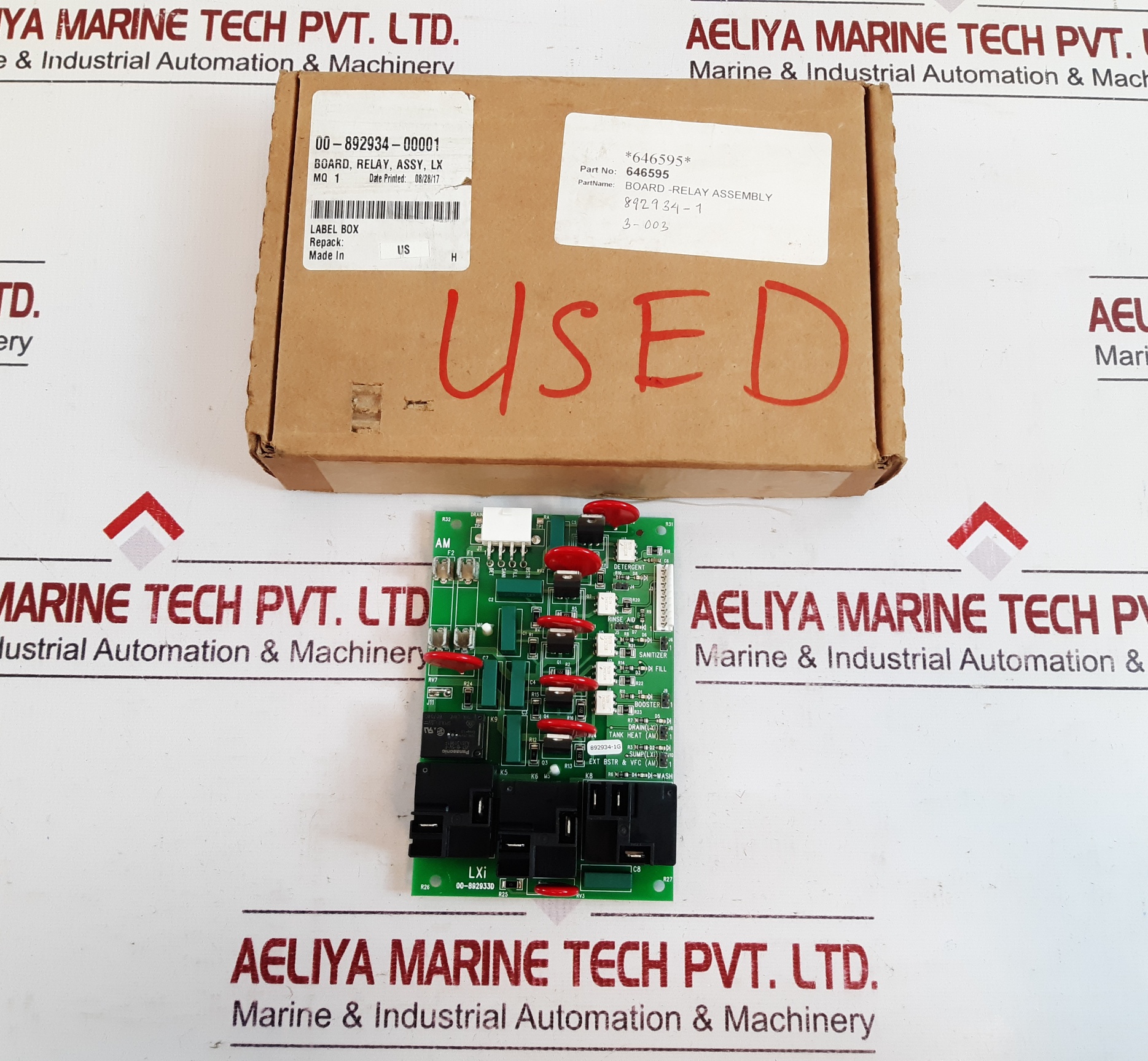 LXI 00-892933D BOARD-RELAY ASSEMBLY 646595
