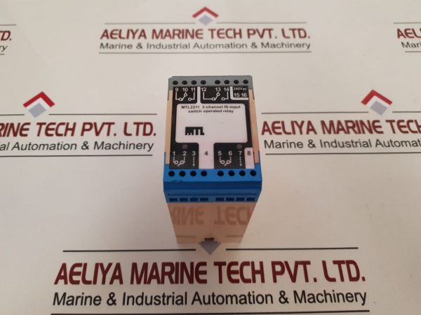 MTL MTL2211 2-CHANNEL IS-INPUT SWITCH OPERATED RELAY 2005400002