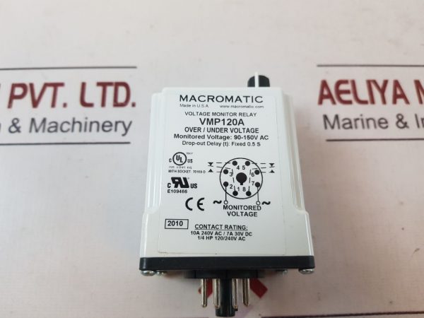 MACROMATIC VMP120A VOLTAGE MONITOR RELAY VMP SERIES