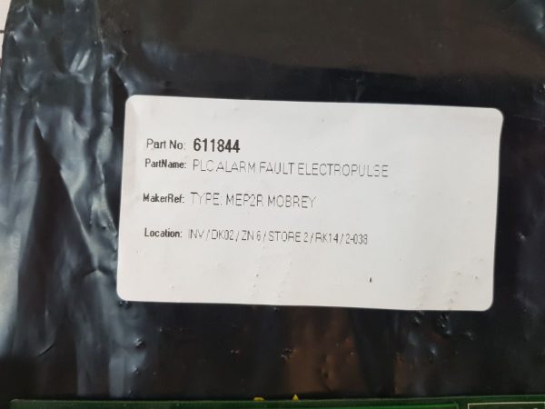 MOBREY MEP2R PLC ALARM FAULT ELECTROPULSE