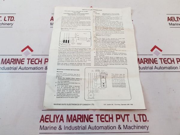 MSE M-600 RELAY 220 VAC