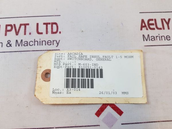 MSE M-600 RELAY 220 VAC