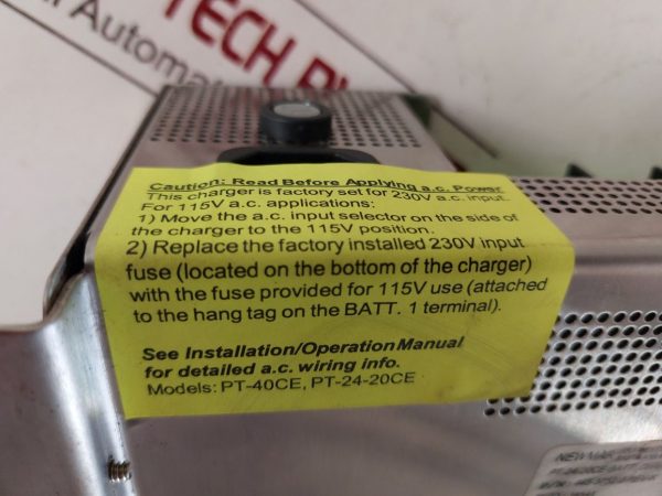 NEWMAR PHASE THREE PT-24-20CE THREE STAGE SMART CHARGER