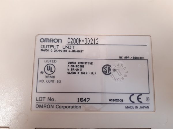 OMRON C200H-0D212 OUTPUT UNIT 0D212