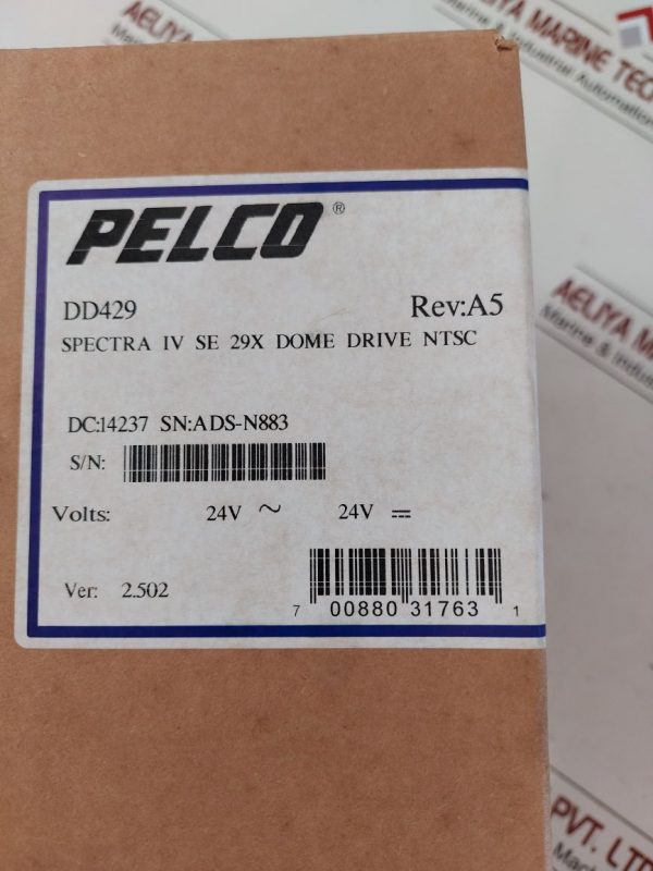 PELCO SPECTRA IV SE 29X DOME DRIVE NTSC SECURITY CAMERA VK-S625N