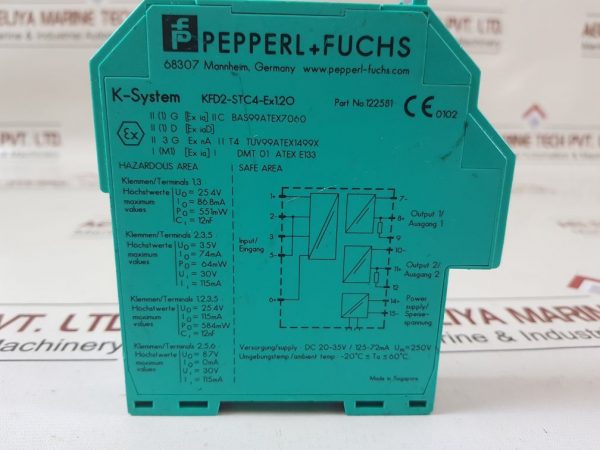 PEPPERL+FUCHS K-SYSTEM KFD2-STC4-EX1.20 SMART TRANSMITTER POWER SUPPLY