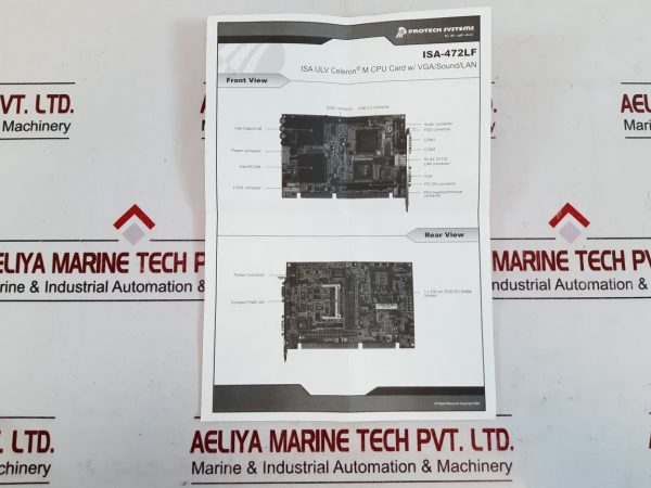 PROTECH SYSTEMS A1A0100521 PCB CARD