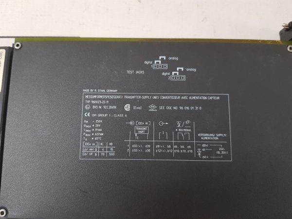 R. STAHL 9601/23-22-11 TRANSMITTER-SUPPLY UNIT