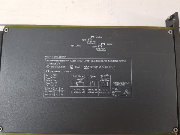 R. STAHL 9601/23-22-11 TRANSMITTER-SUPPLY UNIT