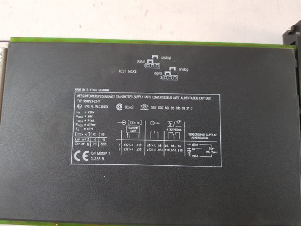 R.STAHL 9601/23-22-11 TRANSMITTER-SUPPLY UNIT