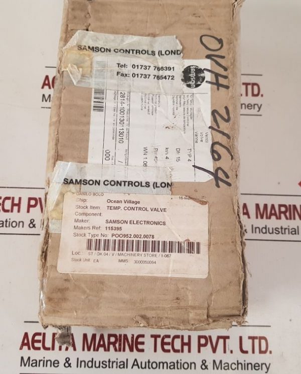 SAMSON DN 15 PN 40 TEMPERATURE CONTROL VALVE