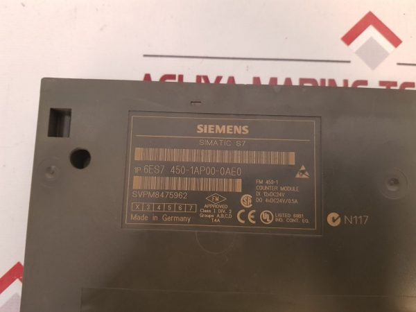 SIEMENS SIMATIC S7 COUNTER MODULE 6ES7 450-1AP00-0AE0