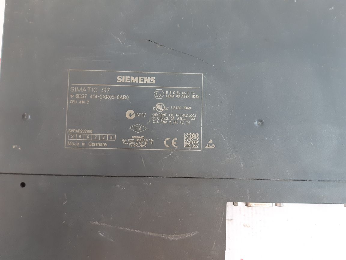 SIEMENS 6ES7 414-2XK05-0AB0 CENTRAL PROCESSING UNIT