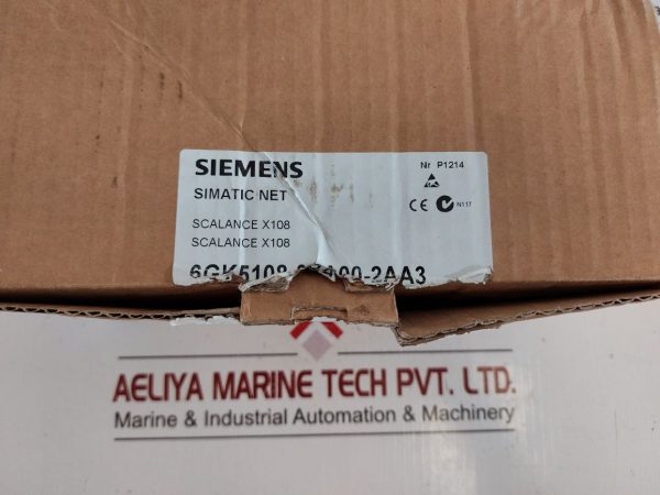 SIEMENS 6GK5108-0BA00-2AA3 SIMATIC NET INDUSTRIAL ETHERNET SWITCH