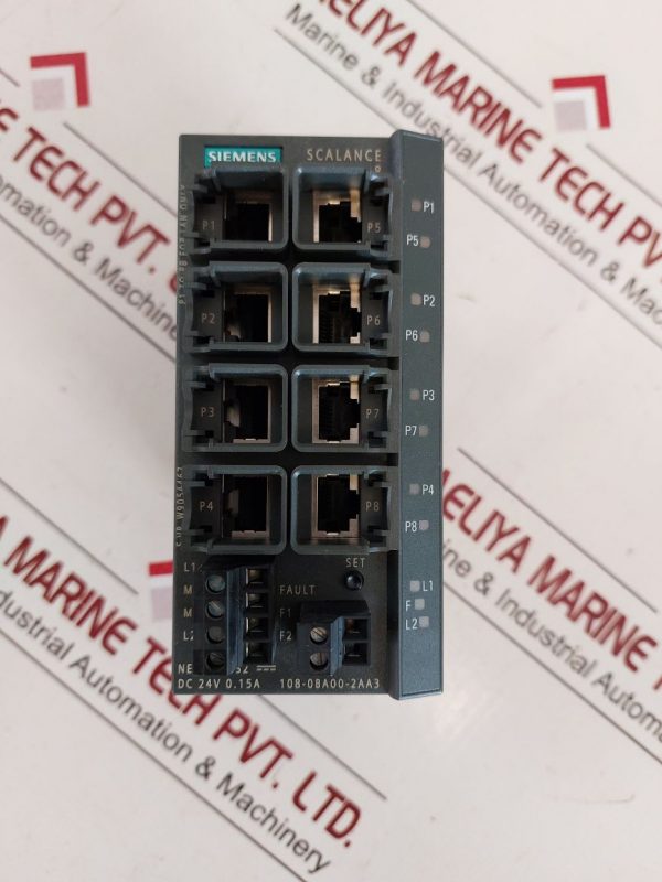 SIEMENS 6GK5108-0BA00-2AA3 SIMATIC NET INDUSTRIAL ETHERNET SWITCH