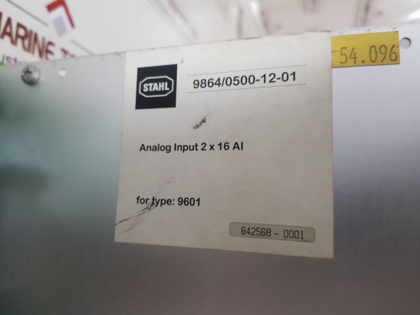 STAHL 9864/0500-12-01 RACK MODULE 9601