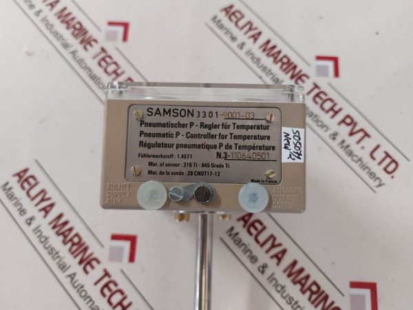 SAMSON 3301-9001-03 PNEUMATIC P-CONTROLLER FOR TEMPERATURE 301-1