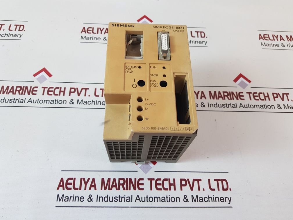 SIEMENS SIMATIC S5-100U 6ES5 100-8MA01 CENTRAL PROCESSING UNIT
