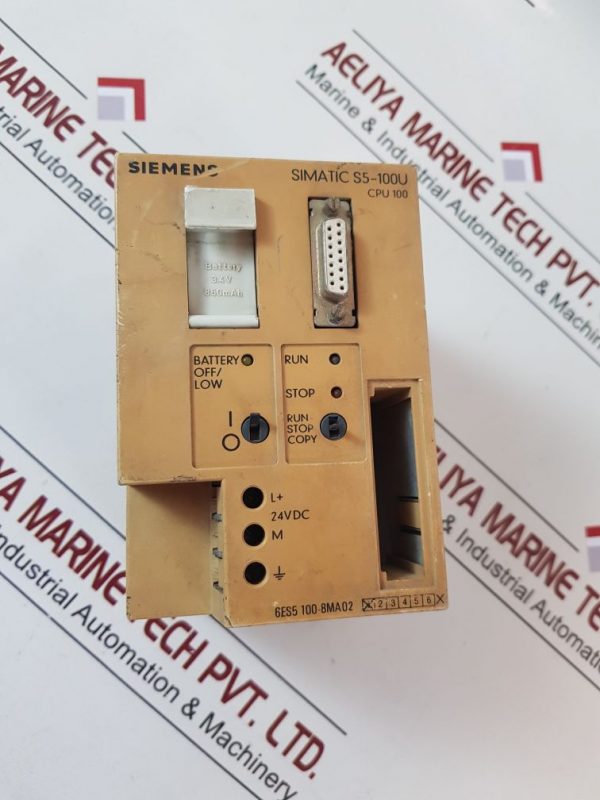 SIEMENS 6ES5 100-8MA02 CENTRAL PROCESSING UNIT