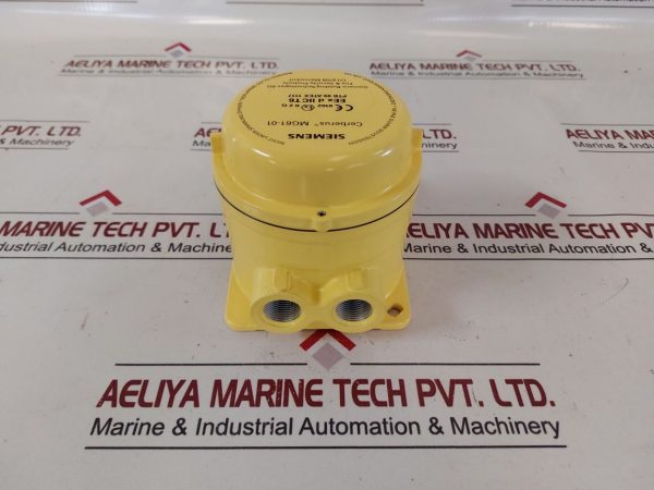 SIEMENS CERBERUS MG61-01 YELLOW GAS DETECTOR HOUSING ALUMINIUM