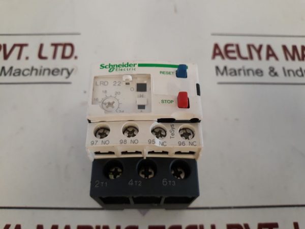 TELEMECANIQUE SCHNEIDER ELECTRIC LRD 22 THERMAL OVERLOAD RELAY HRB15465 00