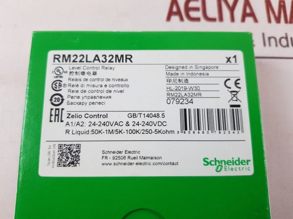 TELEMECANIQUE SCHNEIDER ELECTRIC RM22LA32MR LEVEL CONTROL RELAY