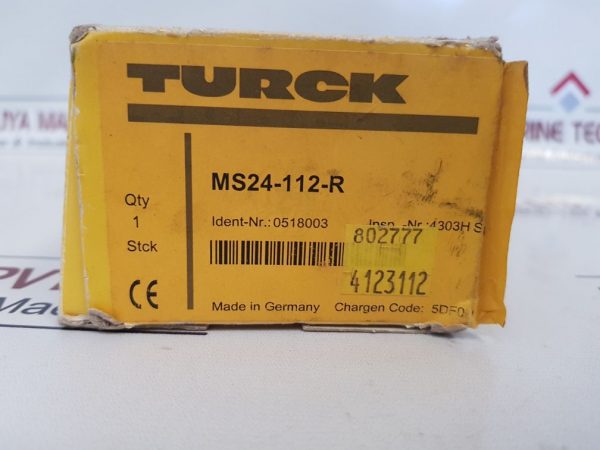 TURCK MS24-112-R ROTATIONAL SPEED MONITOR 250V