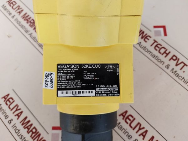 VEGASON 52KEX.UC ULTRASONIC LEVEL MEASUREMENT SENSOR