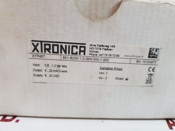 XTRONICA XTP457 ATMOSPHERIC PRESSURE TRANSMITTER 601-B200-1-3-G00-300-1-000