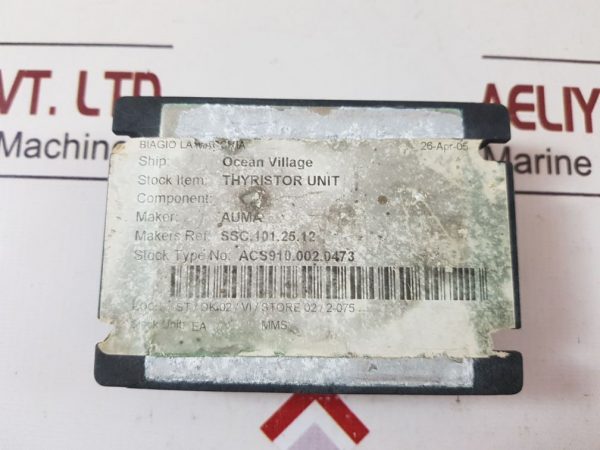 AUMA MATIC AME 101-25-12 THYRISTOR UNIT