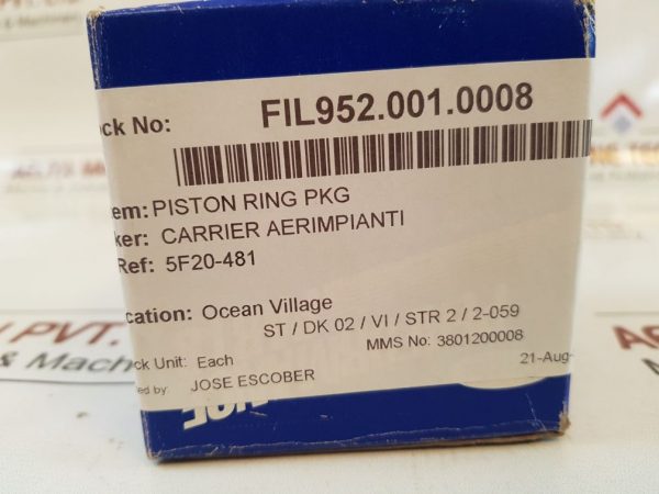 CARRIER TRANSICOLD 17-10523-04 PISTON RING
